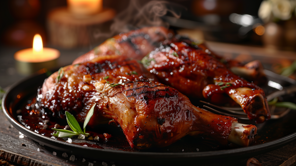 BBQ Smoked Turkey Legs